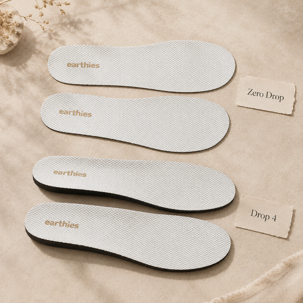 Plantillas conductivas transición a barefoot · Drop 4 mm